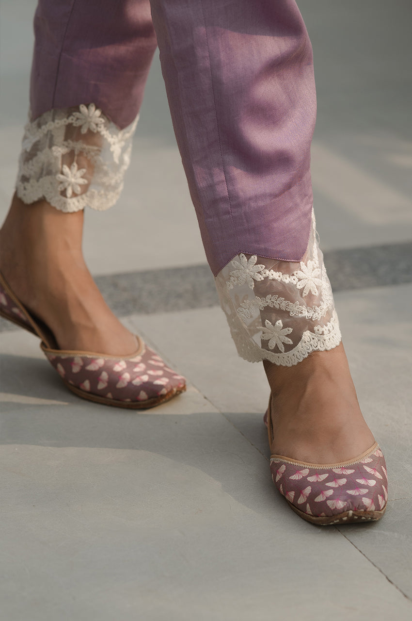 Anaya-Adaara Organza Lavendar Kurta Set - Adaara