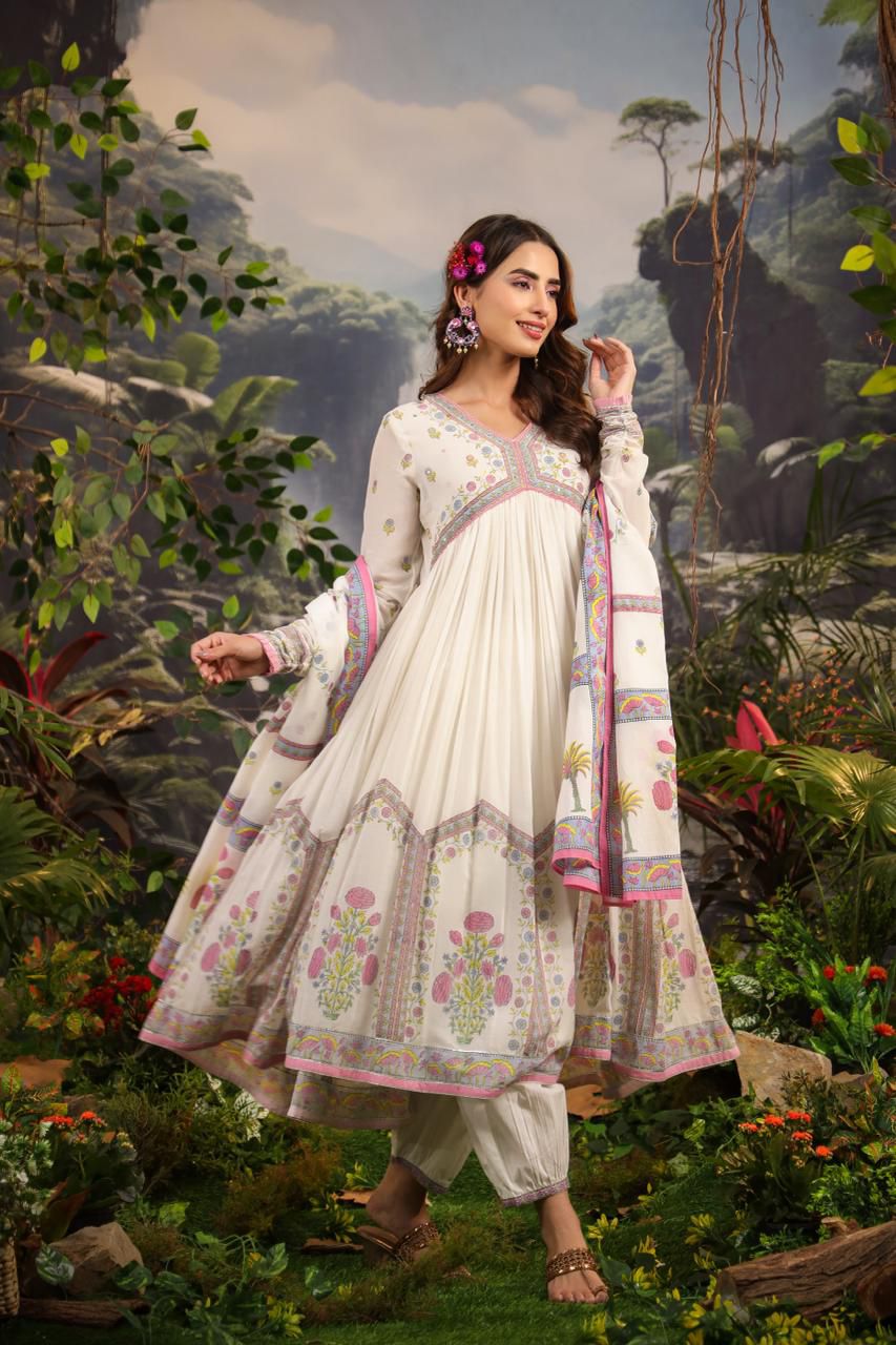 MASAKALI - Mal Cotton Garden Anarkali Set