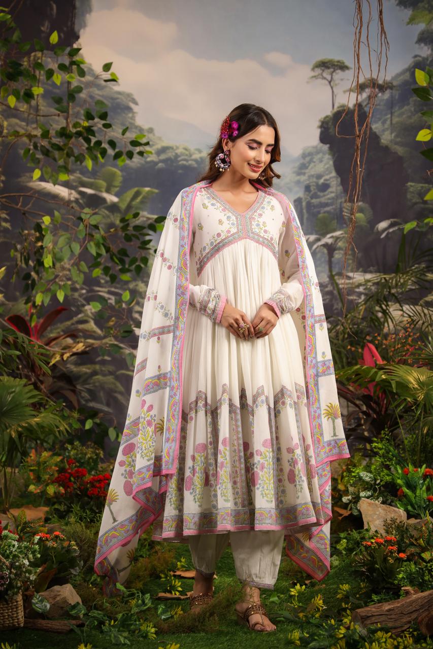 MASAKALI - Mal Cotton Garden Anarkali Set