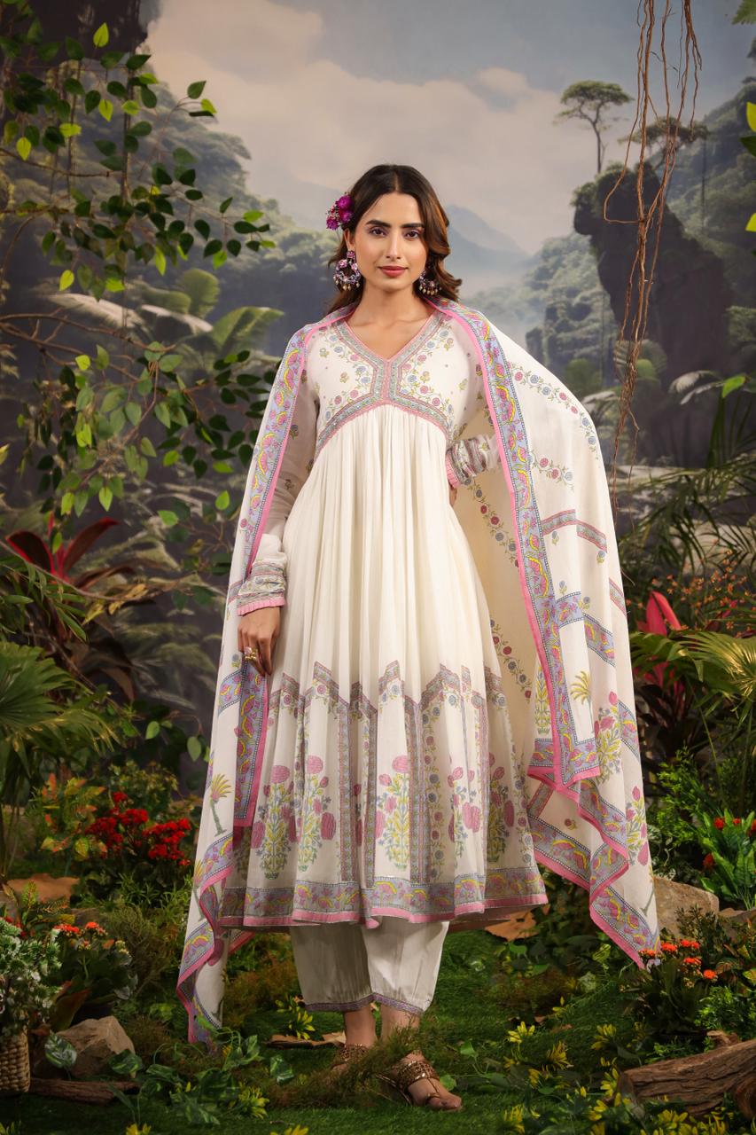 MASAKALI - Mal Cotton Garden Anarkali Set