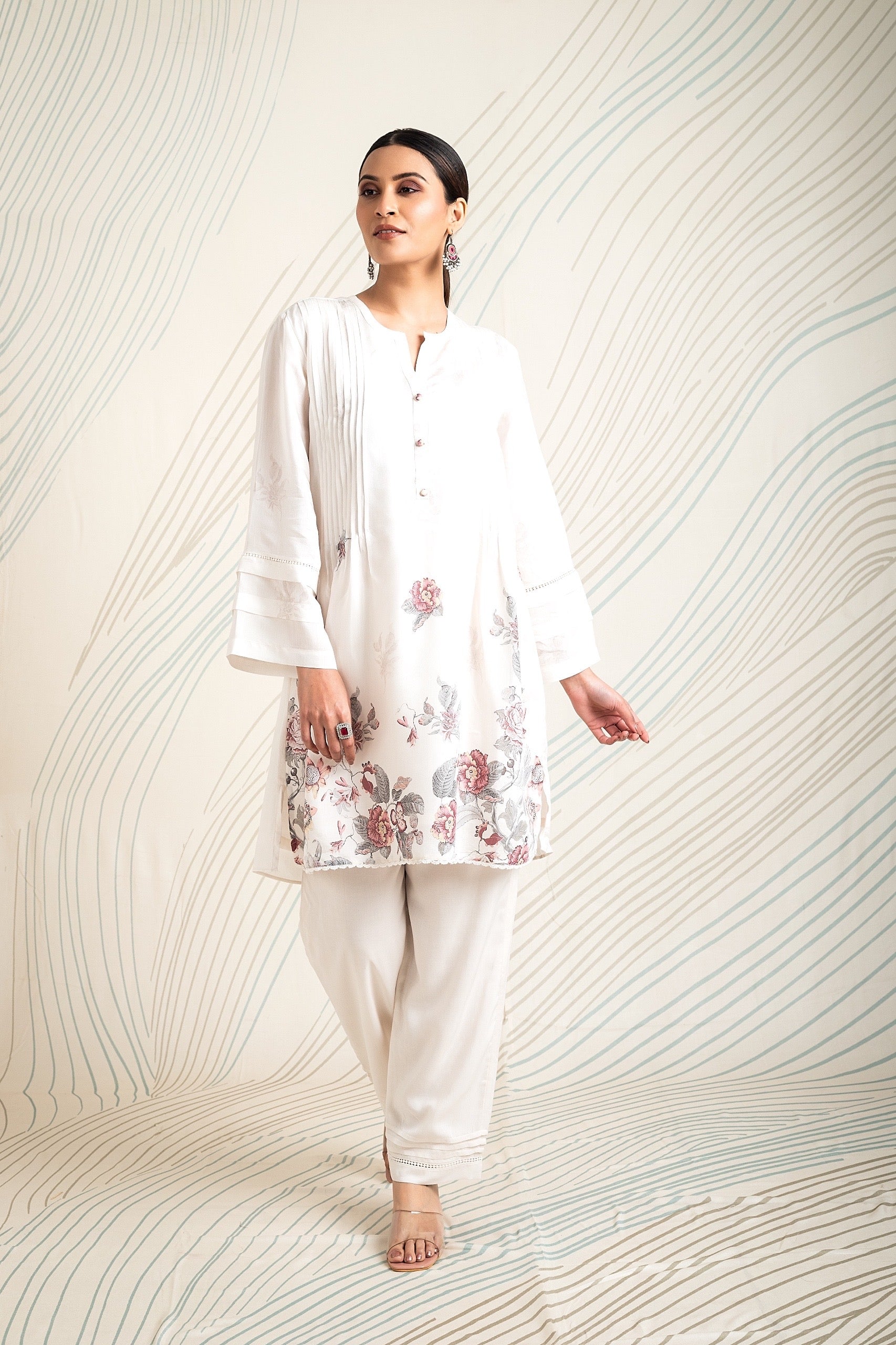 Raya - White Bamber Muslin Co-ord set