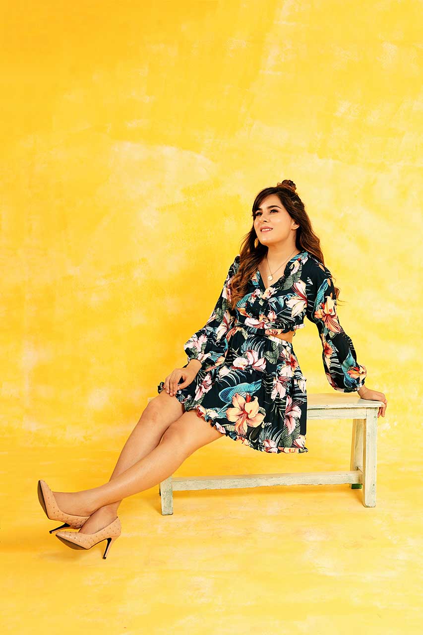 Adaara Georgette Backless Dress - Adaara