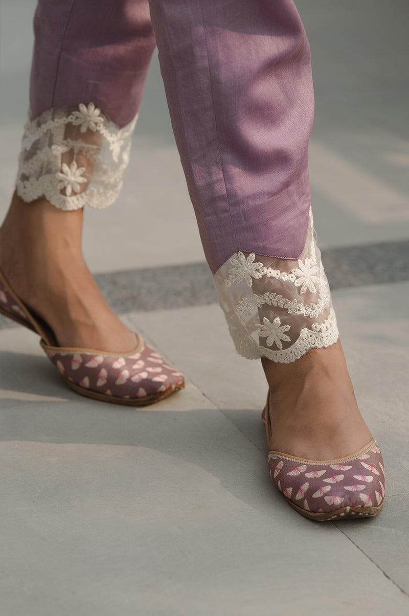 Anaya-Adaara Organza Lavendar Kurta Set - Adaara