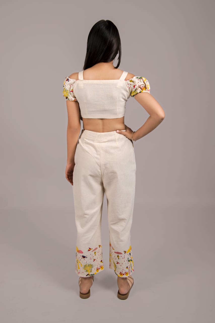 Adaara Coord set Of Crop Top & Pants - Adaara