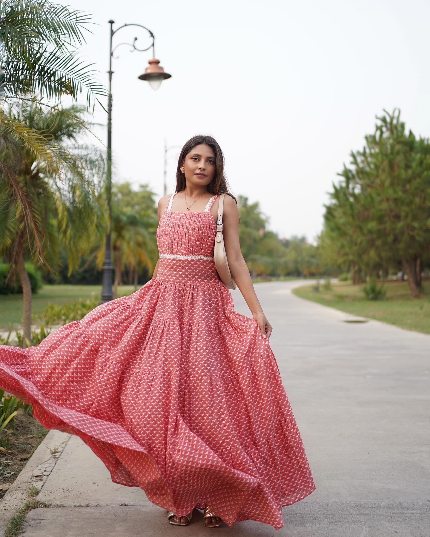 Kira- Adaara Pink Floral Maxi Dress - Adaara