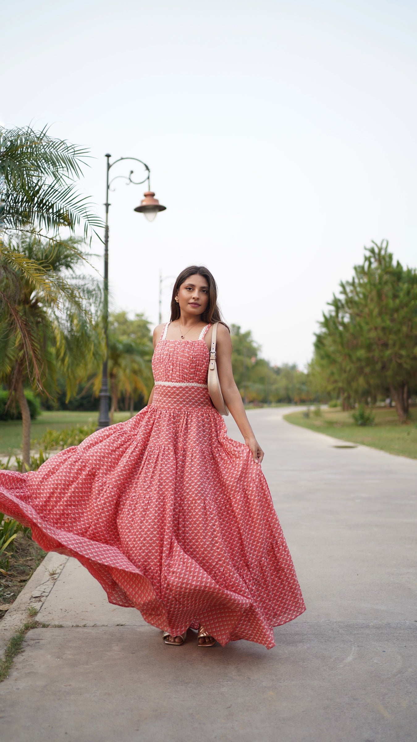 Kira- Adaara Pink Floral Maxi Dress - Adaara