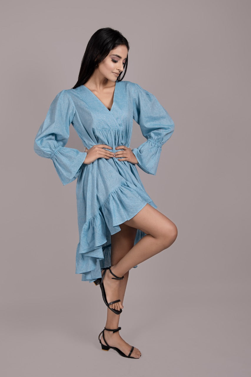 Adaara Powder Blue Dress - Adaara