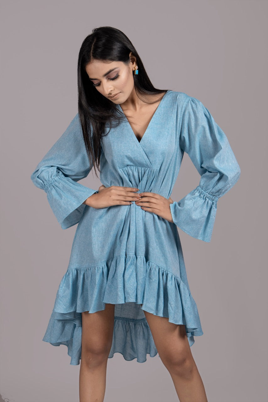 Adaara Powder Blue Dress - Adaara